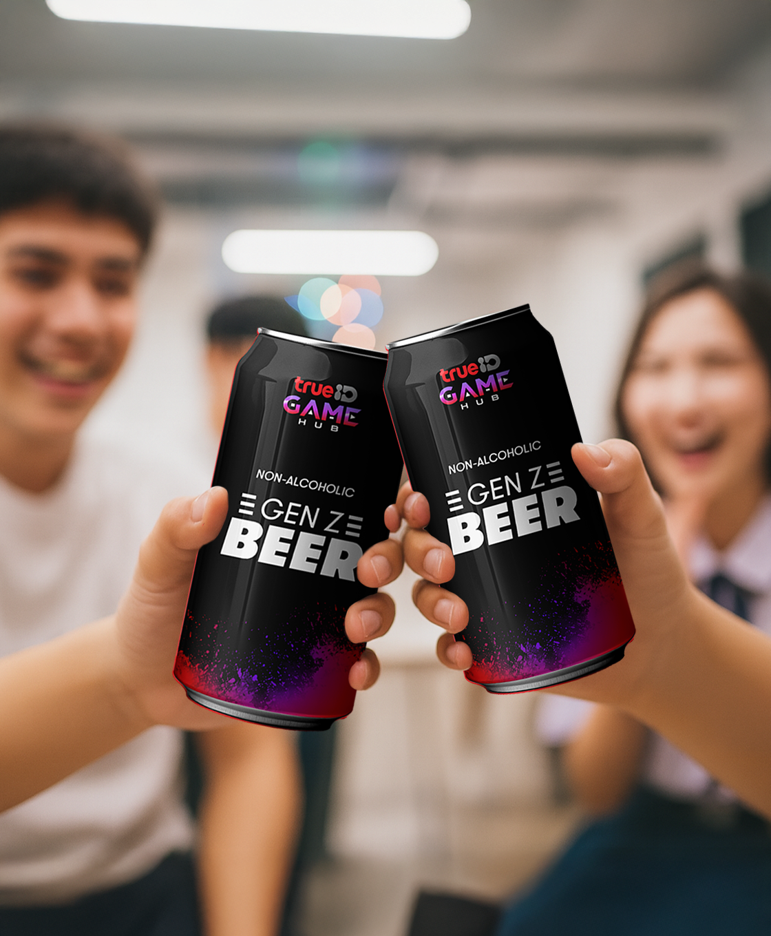 Gen Z Beer — non-alcoholic TrueID Game Hub can