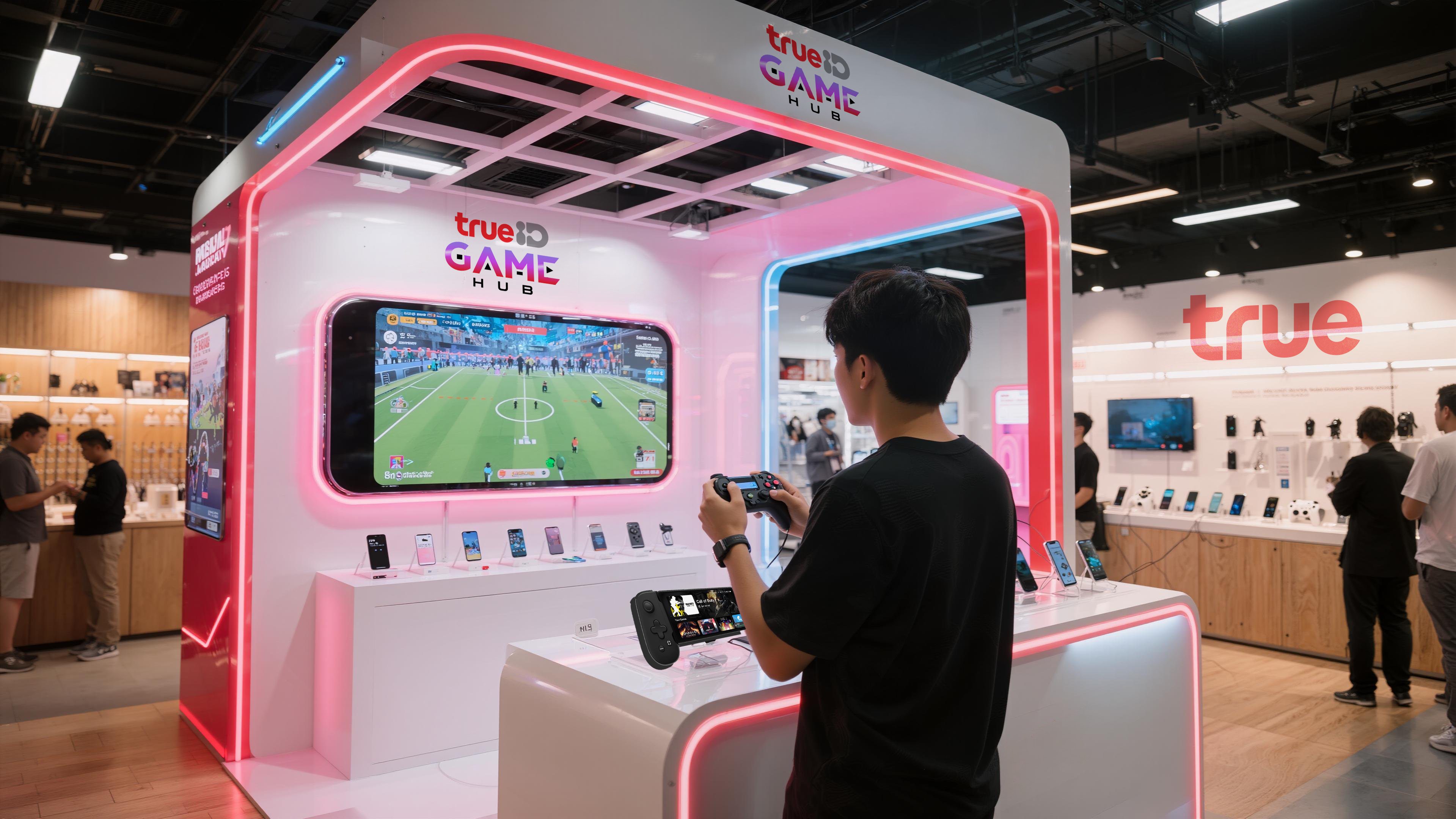 True Game Hub in-store demo